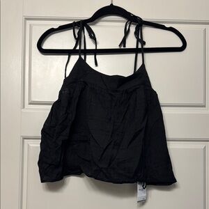 Chic Black Spaghetti Strap Top